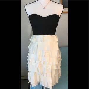 🏓 Papaya strapless dress. S
